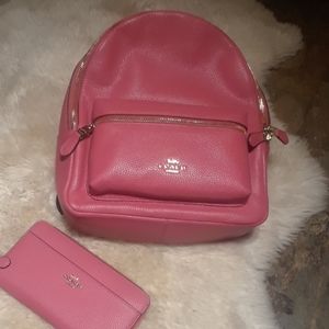 NWT Authentic medium Coach Back Pack and Wallet